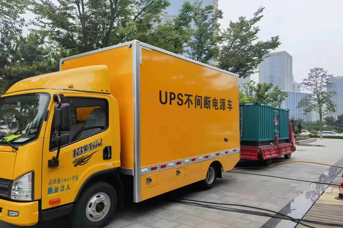 分宜发电机租赁施工现场