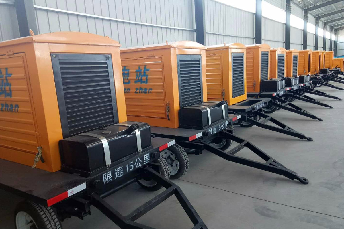 分宜发电机租赁施工现场